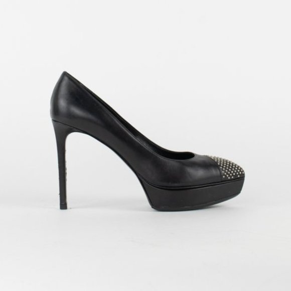 Saint Laurent Stud Toe Platform Pumps - Picture 1 of 12